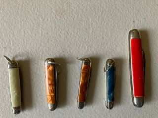 Vintage Mini Color Changing Penknives Close - Up Magic