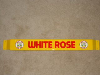 33  Door Push Bar Retro Antique Vintage White Rose Gasoline Sign Advertsing