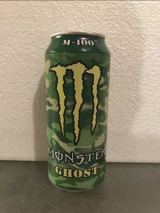 Rare Monster Energy M - 100 Ghost Full Collectible.