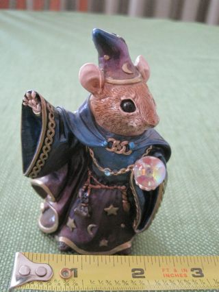 Vintage Windstone Editions Mouse Wizard Pena 1997 Peacock