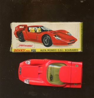 Vintage Dinky 217 Alfa Romeo Osi Scarabeo Car Nib