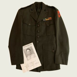 Ww2 Named Marine Corps Officer Uniform - Iwo Jima Wwii Usmc World War 2 Iwo Jima