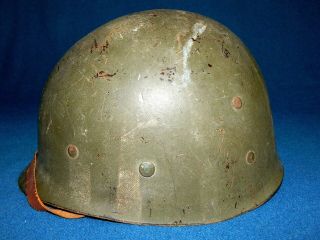 Ww2 / Korean War Us M1 Helmet Liner Salty W Chinstrap Westinghouse Wwii
