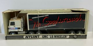 Vintage Nylint Gmc Mr.  Goodwrench 911 - Z Semi Truck & Trailer