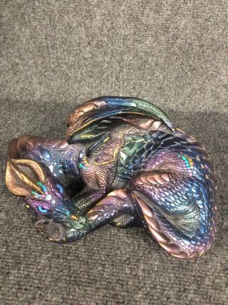 Windstone Editions 1985 Pena Peacock Mother Dragon