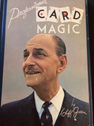Professional Card Magic,  By Cliff Green,  1961 First Edition,  Louis Tannen
