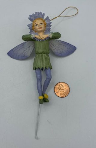Retired Cicely Mary Barker Flower Fairies Ornament Figurine Michaelmas Daisy
