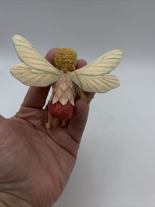 Rare Retired Cicely Mary Barker Flower Fairies Ornament Figurine Larch Fairy 3