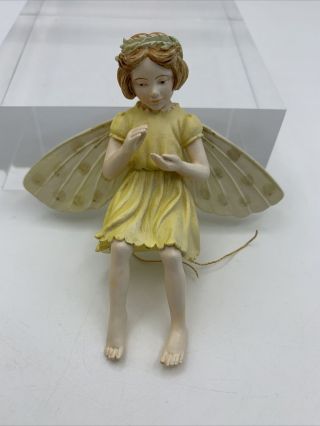 Retired Cicely Mary Barker Flower Fairies Ornament Figurine Tansy Fairy