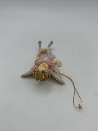 Retired Cicely Mary Barker Flower Fairies Ornament Pink Fairy Boy 3