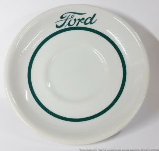 Vintage Ford Motors Co Advertising Shenango China Collector Saucer Plate