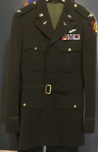 WWII WW2 Korea US Colonel Officer Class A Dress Uniform Jacket & Pants 1945 EXC 2