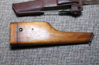 Antique German Mauser C96 Broomhandle Wooden Stock and jock holster 3
