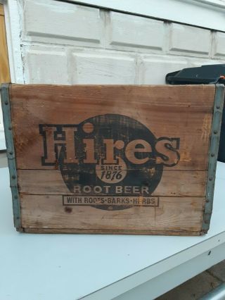 Vintage Hires Rootbeer Wooden Box