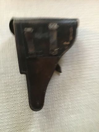 Pre WWll German Military P08 Luger Holster With Loading Tool 3