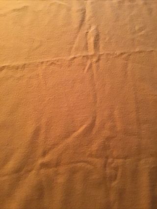 Vintage Faribo Tan Camel Blanket 100 Pure Wool Made In Usa 60 X 82