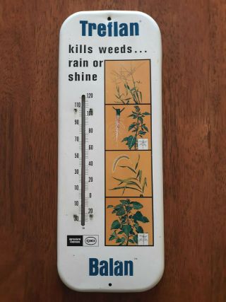 Vtg Elanco Treflan Balan Herbicide Farm Agriculture Advertising Wall Thermometer