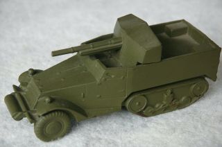 Authentic Wwii Id/recognition Model: Us Half - Track 37mm Gun Motor Car M3 (white)