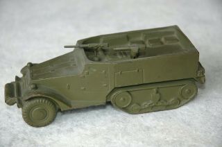 Authentic Wwii Id/recognition Model: Us Half - Track Car M2 (white) By Framberg