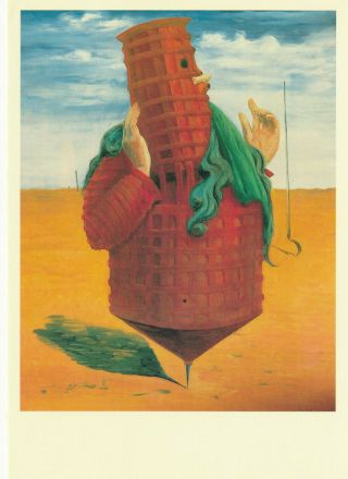 Ubu Imperator 1923 - Max Ernst Paint A Retrospective 1993 Vintage Art Postcard