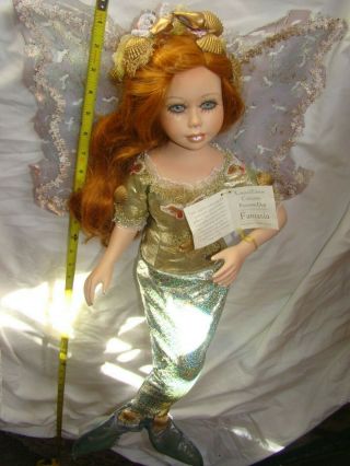 Florence Maranuk Mermaid Fantasia Doll Show Stopper Porcelain Fairy Poseable 30 "