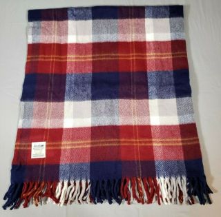Faribo Blanket Made In Usa Faribault Woolen Mill Co 100 Acrylic - Plaid 54x56