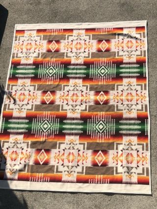 Beaver State Pendleton Wool Blanket 64x81” Chief Joseph Vintage