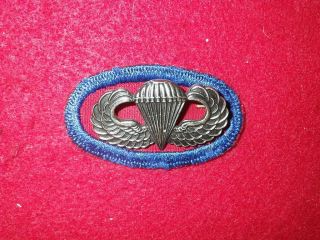Wwii Us Army Paratrooper 501st Pir Oval W Jr Gaunt Jump Wing - Uk - Made