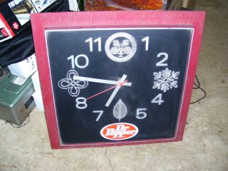 Vintage Dr.  Pepper Four Seasons Electric Clock