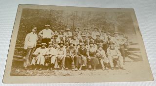 Rare Antique American Mammoth Cave Group Kentucky Real Photo Postcard Rppc Us