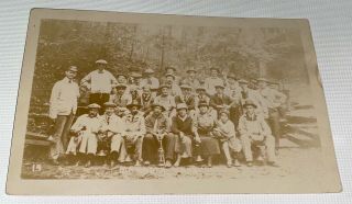 Rare Antique American Mammoth Cave Group Kentucky Real Photo Postcard RPPC US 2
