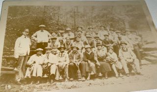 Rare Antique American Mammoth Cave Group Kentucky Real Photo Postcard RPPC US 3