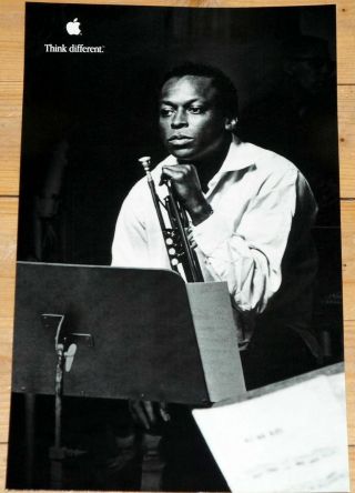 Miles Davis Think Different Apple Poster Awesome 20 X 28
