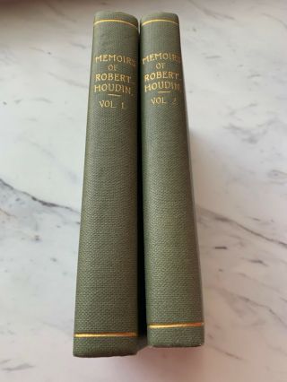 Memoirs of Robert - Houdin written by himself 1859 vol 1 & 2 copyright edition mag 2