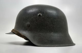 WWII German Wehrmacht Heer stahlhelm KIA combat helmet Army soldier capture M42 2