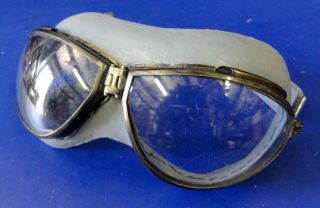 Chas.  Fischer Mk I Pilot Flying Goggles Naval Issue