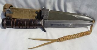 Ww Ii Case M3 Fighting Knife W/ M8 Scabbard