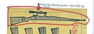 WW2 Era German Scope Hensoldt Wetzlar Dialytan 4x 47434 Mauser k98 Sniper Waffen 3