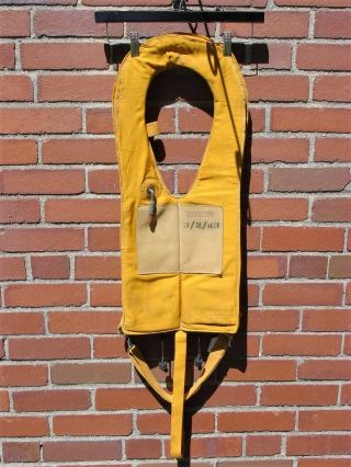 Wwii Us Army Air Force Aaf Type B - 3 Life Preserver May West Vest Early 1941 Date