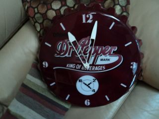 Dr Pepper Wall Clock,  Battery Operated.