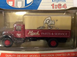 Mack Parts & Services Truck 1/64 Hartoy Ahl Precision Toy Rare Mib