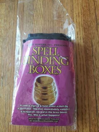 Spellbinding Boxes,  Ellis Ring,  Wood Finger Chopper,  Expanded Quarter Shell