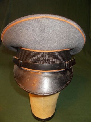 Wwii German Luftwaffe Signals Enlisted Visor Hat,  Lacks Insignia,