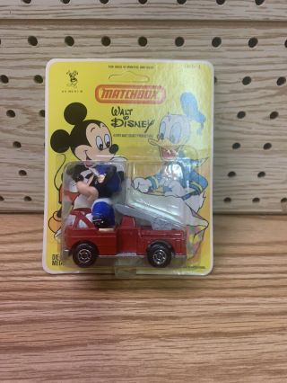 Lesney Matchbox • Walt Disney Micky Mouse Fire Engine • Wd - 1 1979
