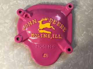 Pink John Deere Girl Sickle Mower Cover Wall Decor Gift