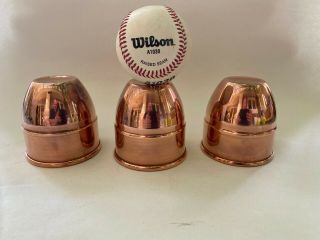 Cups and Balls magic: Jumbo copper cups by Paul Sharkey 2