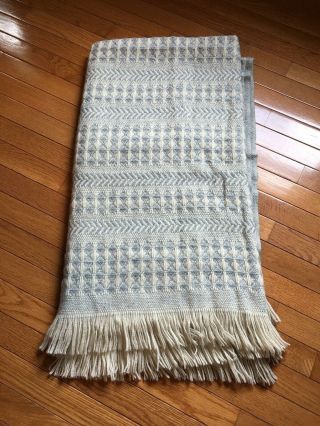 Vintage Pendleton Wool Blanket Throw,  Multi Colored 60 " X 65 "