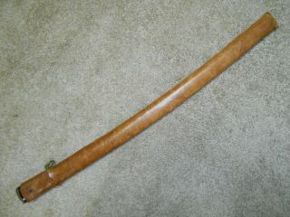 Ww2 Japanese Sword,  Shin Gunto Scabbard,  Leather Cover,  125,  28 "