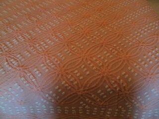 Gorgeous Vintage,  Pink,  Full Chenille Bedspread - 94 