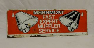 Vintage Maremont Muffler Store Display Rack Metal Advertising Sign Cherry Bomb